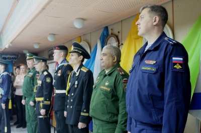 Торжественное построение в Детском морском центре «Каравелла»