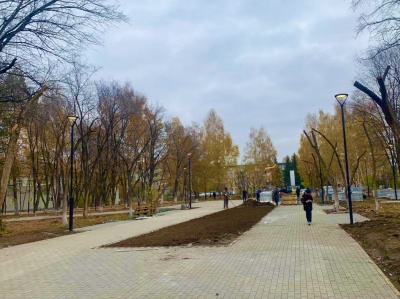 Продолжаются работы по благоустройству сквера «Гвардейский»