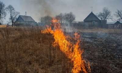 Брошенный окурок — пал сухой травы