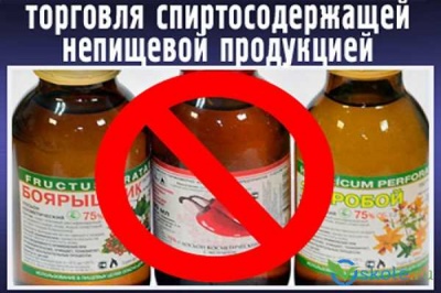 Розничная торговля спиртосодержащей непищевой продукцией приостановлена